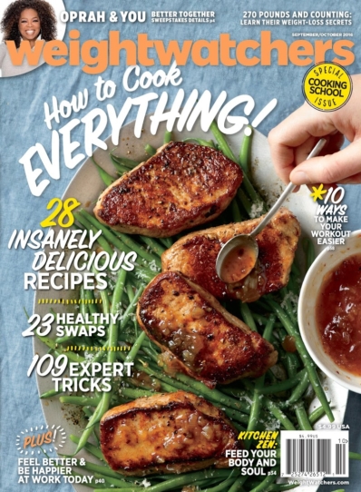 Weight Watchers Magazine September 01, 2016 Issue Cover