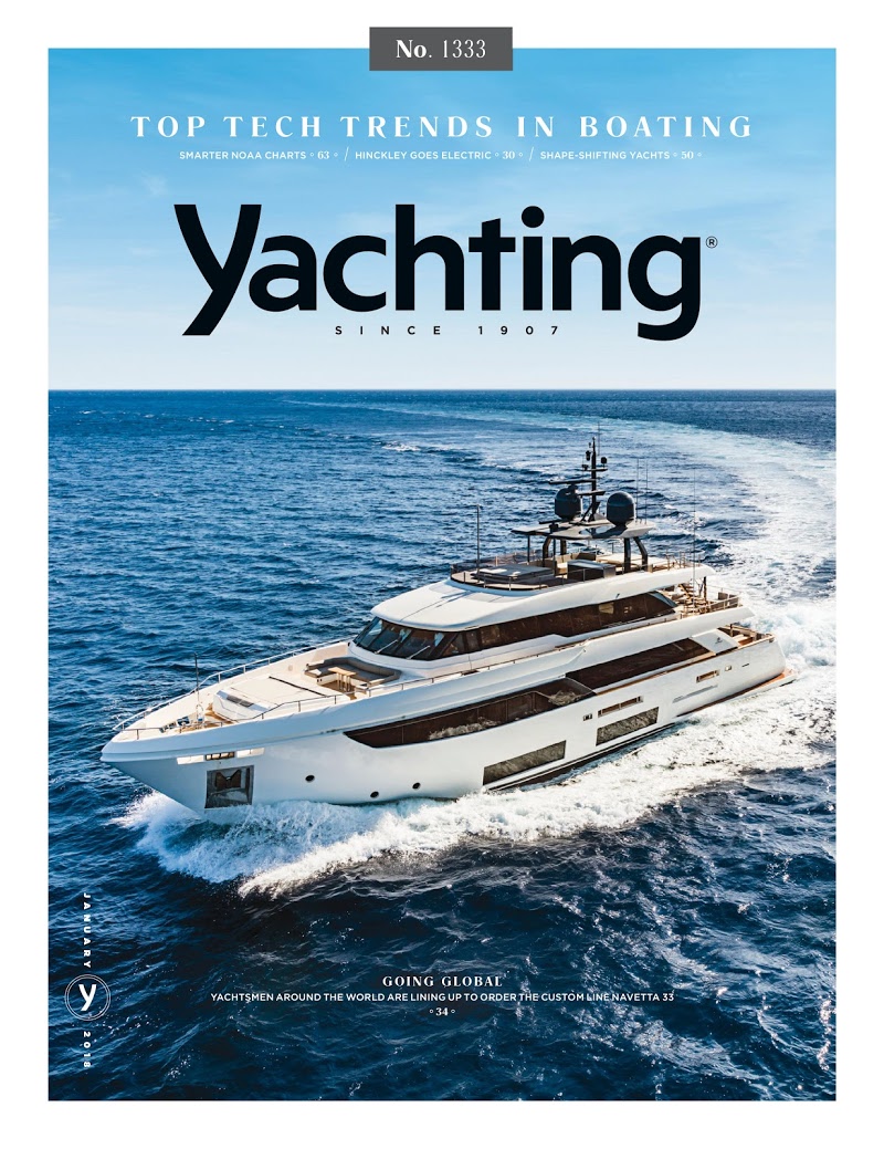 yachting January 01, 2018 Issue Cover
