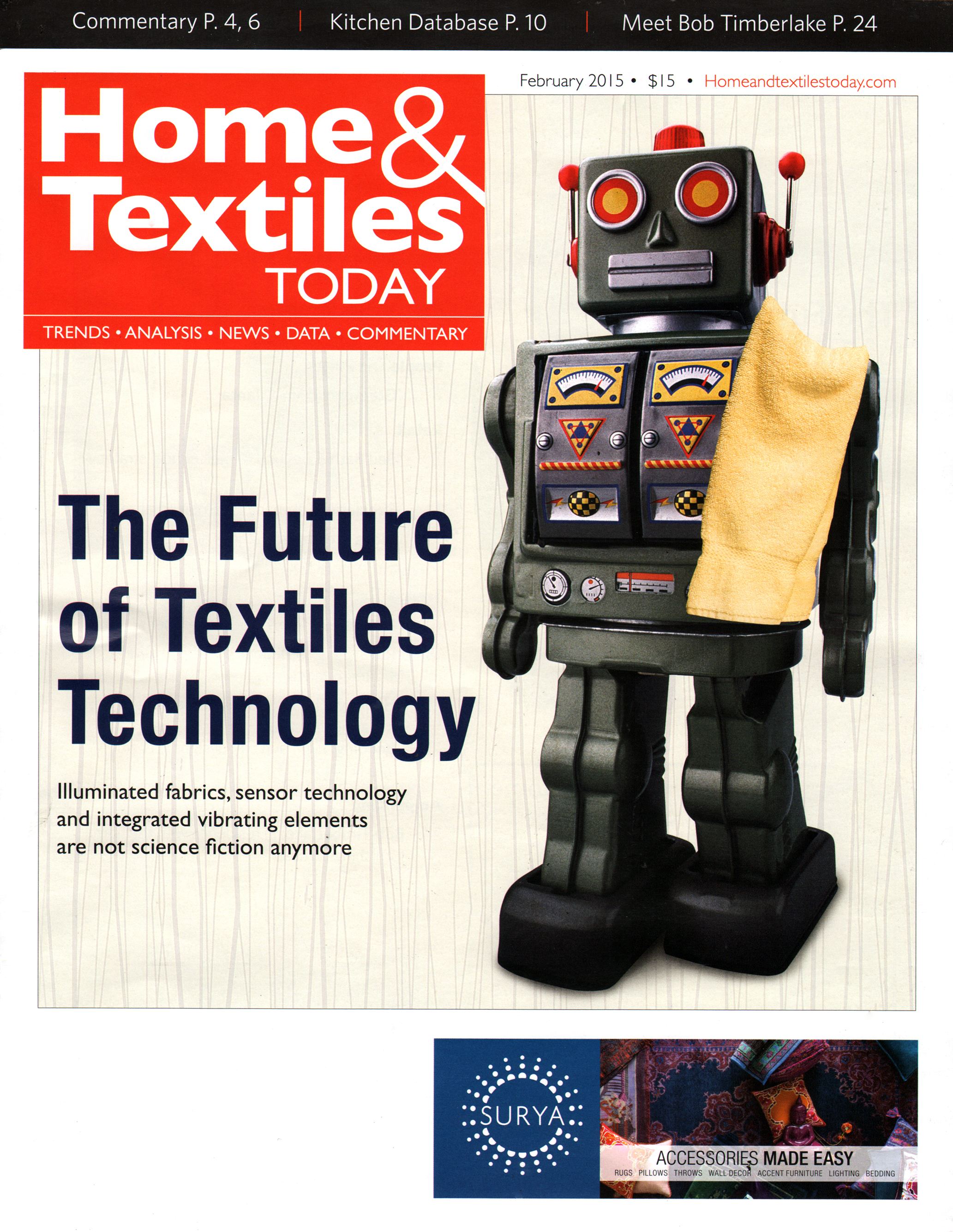 Home-Textiles-Today February 01, 2015 Issue Cover