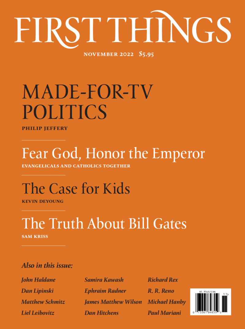 First-Things November 01, 2022 Issue Cover