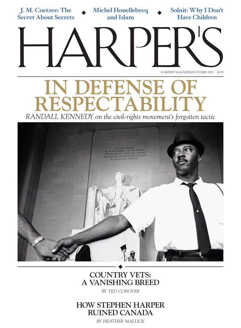 Harpers October 01, 2015 Issue Cover
