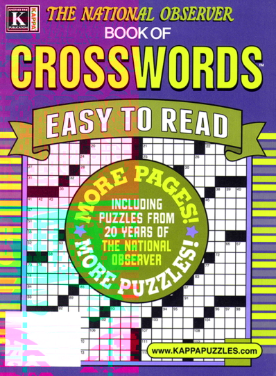 The National Observer Book of Crosswords January 01, 2025 Issue Cover