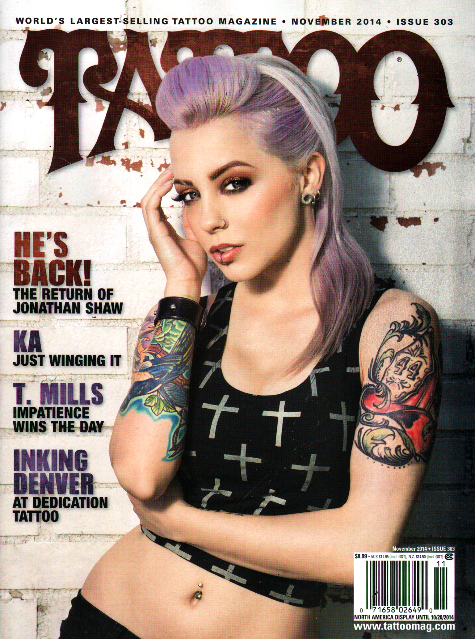 Tattoo November 01, 2014 Issue Cover