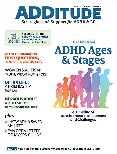ADDitude September 01, 2021 Issue Cover