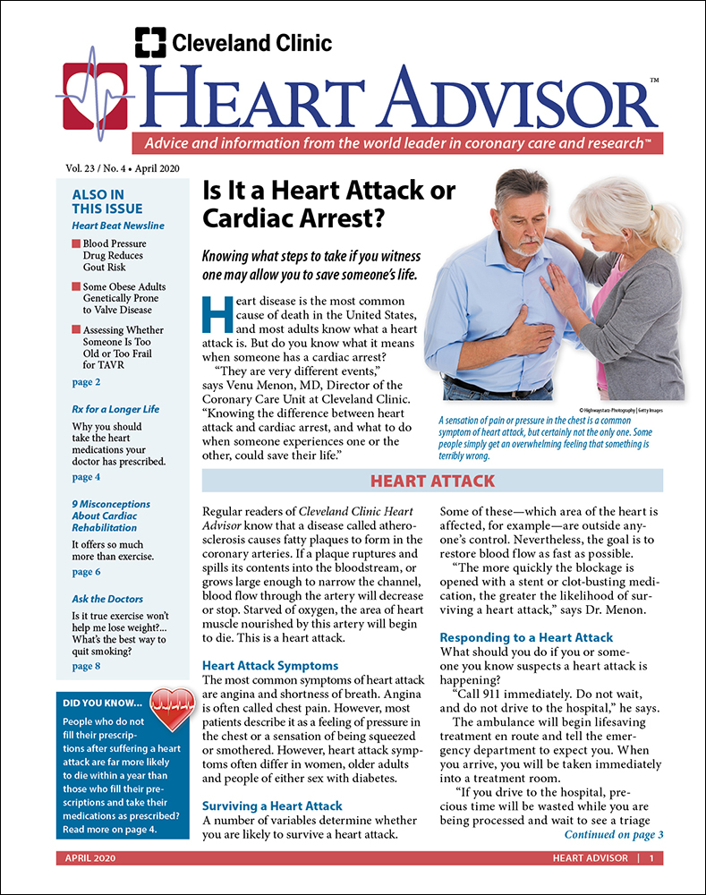 Heart-Advisor April 01, 2020 Issue Cover