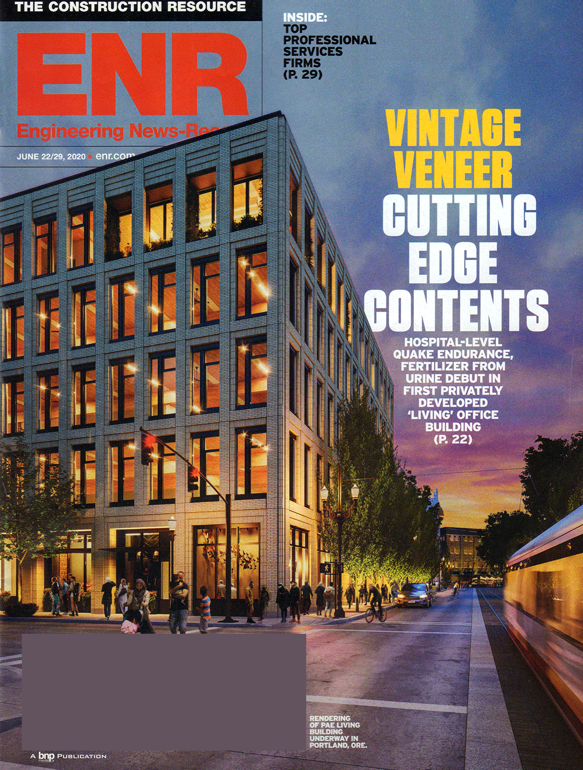 Engineering-News-Record June 22, 2020 Issue Cover