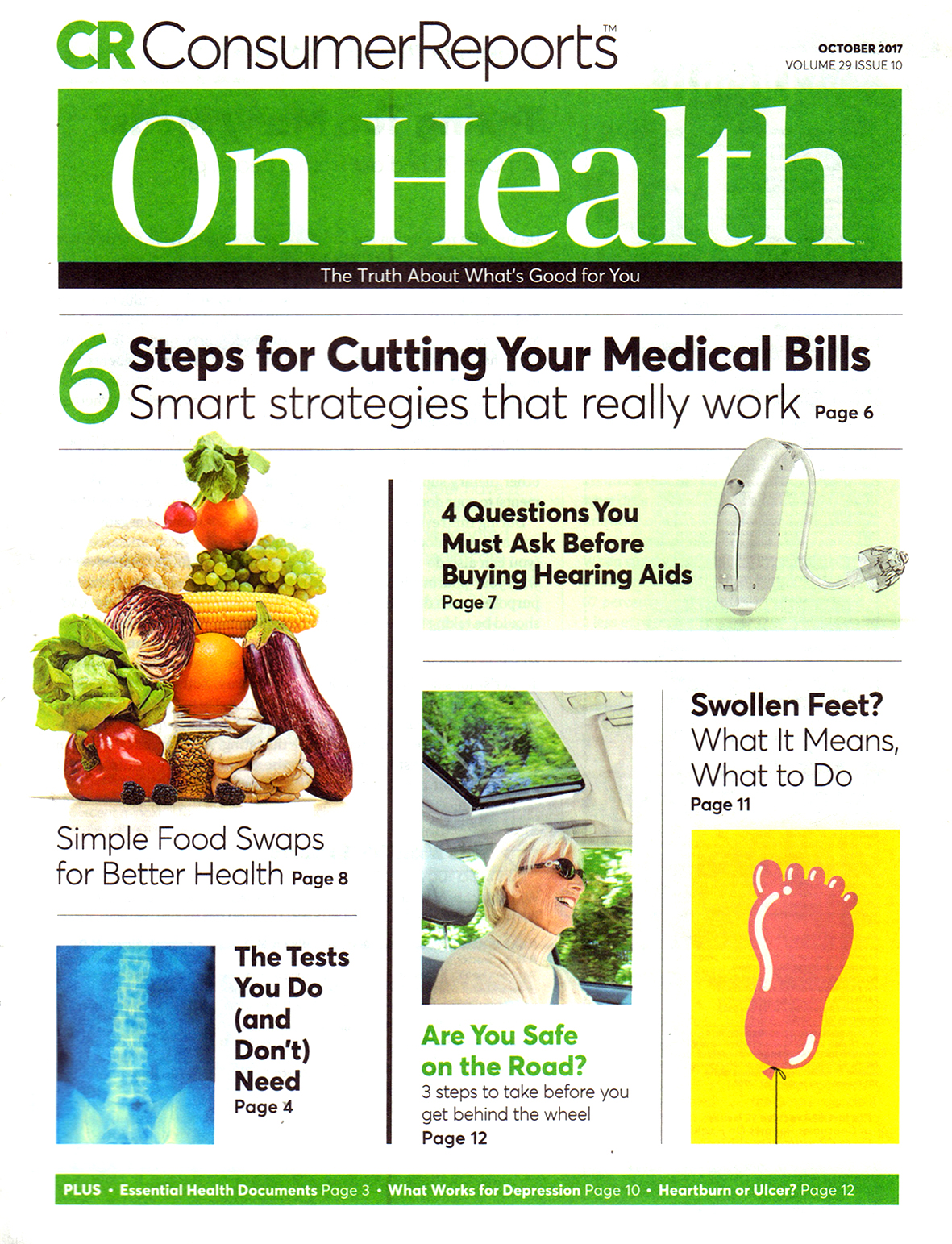 Consumer-Reports-On-Health October 01, 2017 Issue Cover