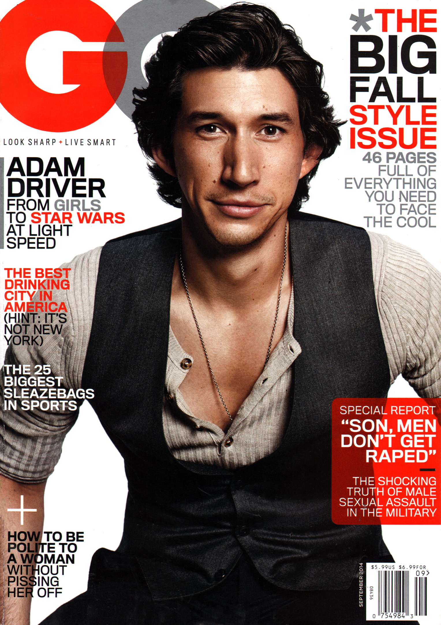 Gentlemens-Quarterly---GQ September 01, 2014 Issue Cover