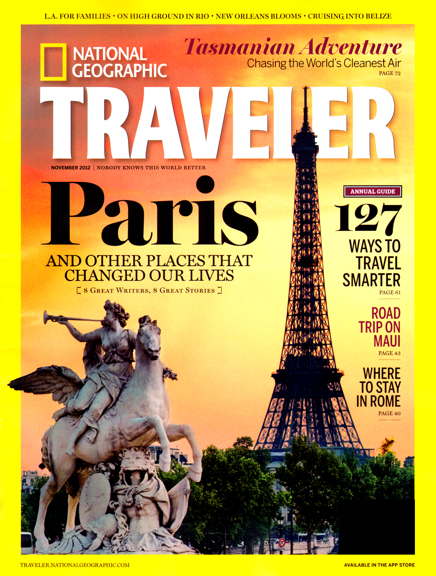 National-Geographic-Traveler November 01, 2012 Issue Cover