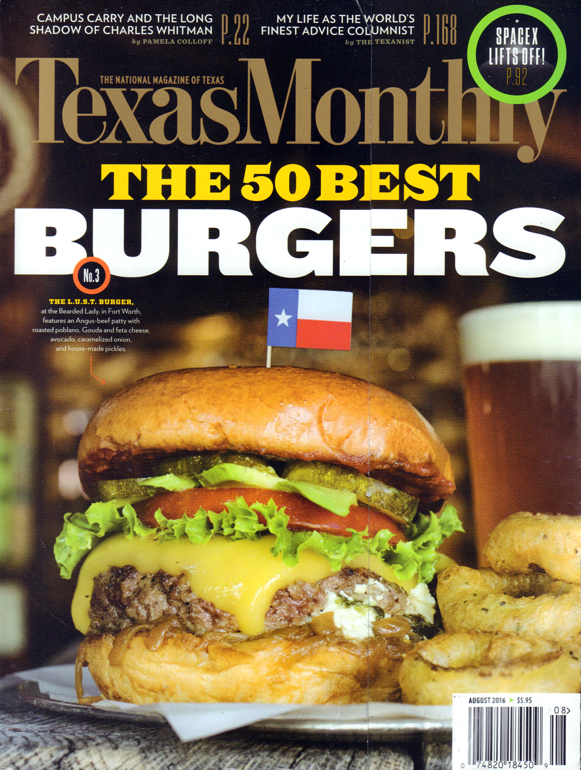 Texas-Monthly August 01, 2016 Issue Cover