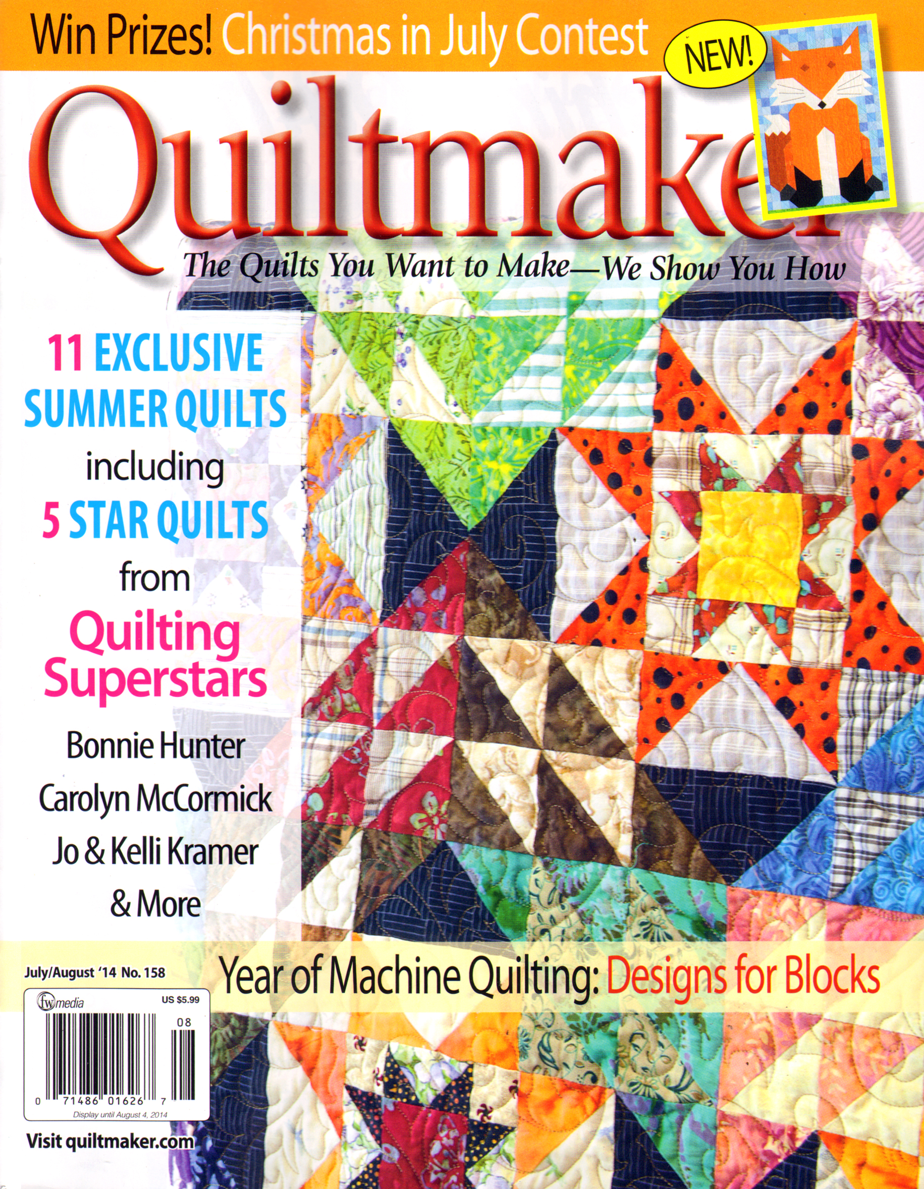 Quiltmaker July 01, 2014 Issue Cover