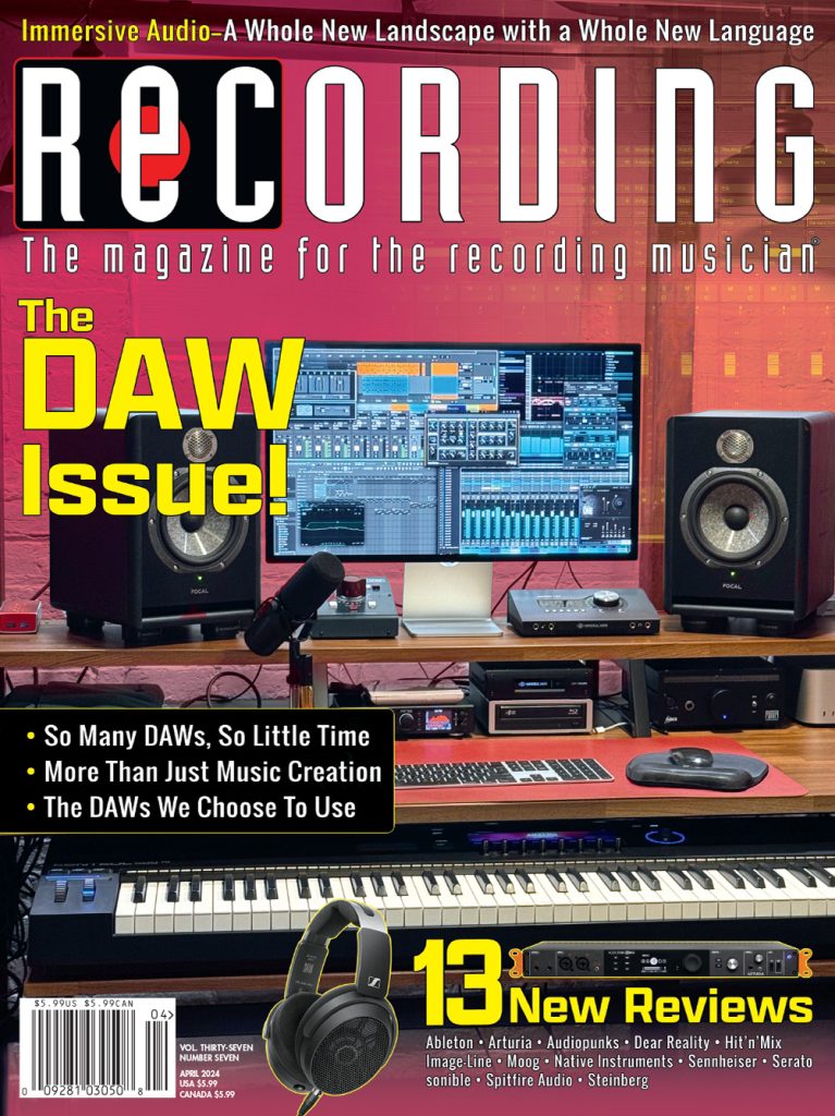 Recording-Magazine April 01, 2024 Issue Cover