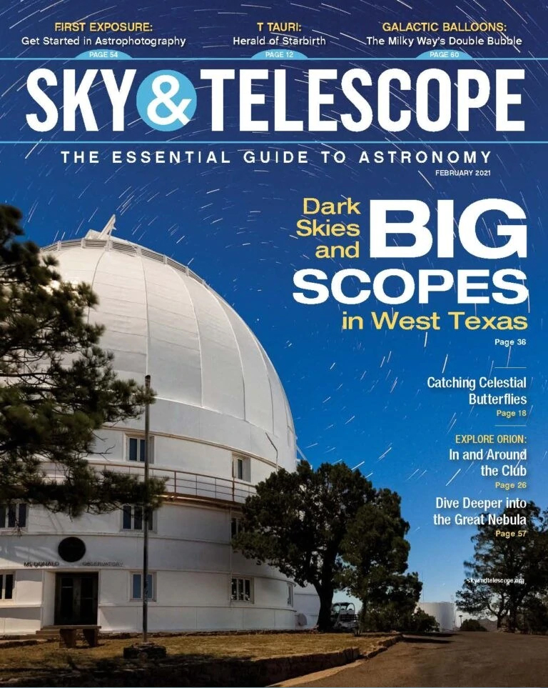 Sky-and-Telescope February 01, 2021 Issue Cover