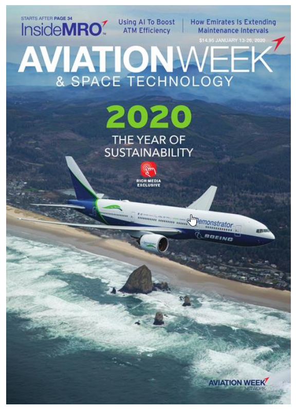 Aviation-Week-and-Space-Technology January 13, 2020 Issue Cover