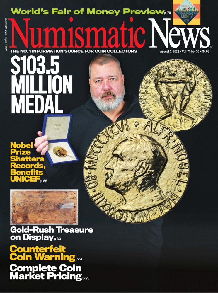 Numismatic-News August 02, 2022 Issue Cover