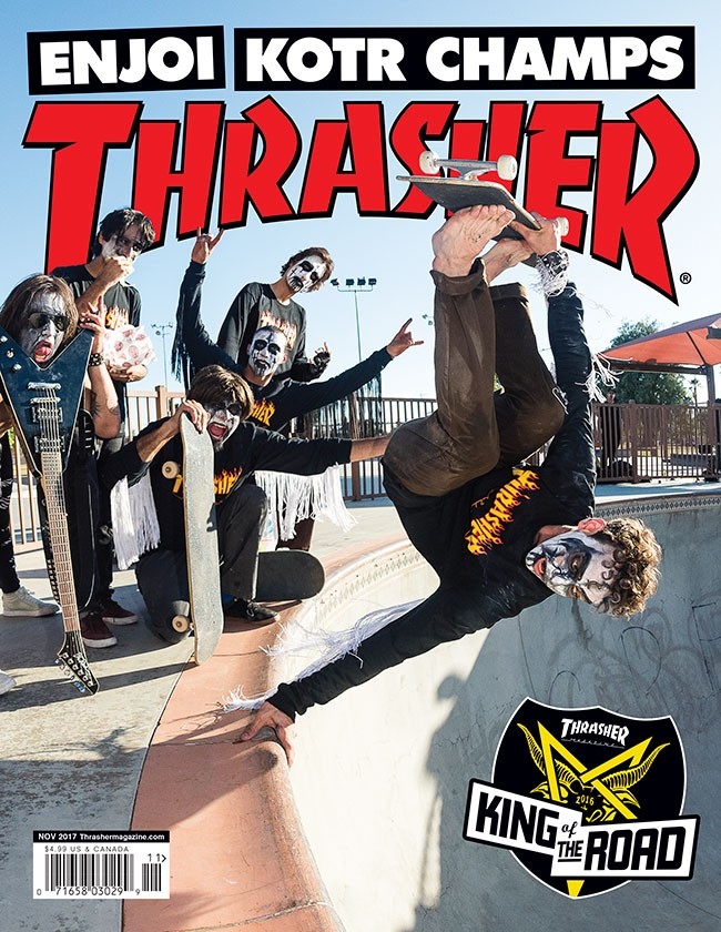 Thrasher November 01, 2017 Issue Cover