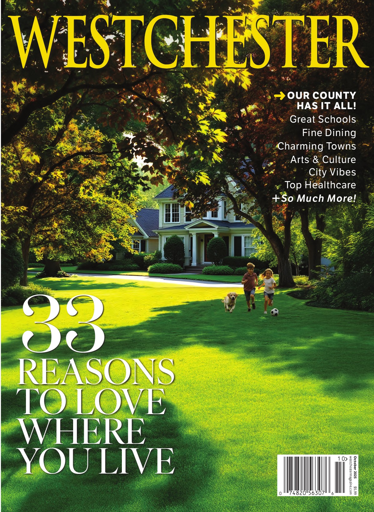 Westchester-Magazine October 01, 2025 Issue Cover