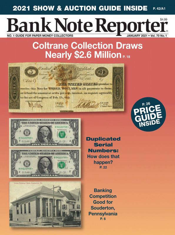 Bank-Note-Reporter January 01, 2021 Issue Cover