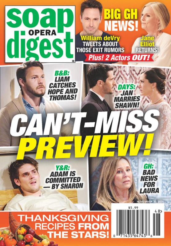 Soap-Opera-Digest November 30, 2020 Issue Cover