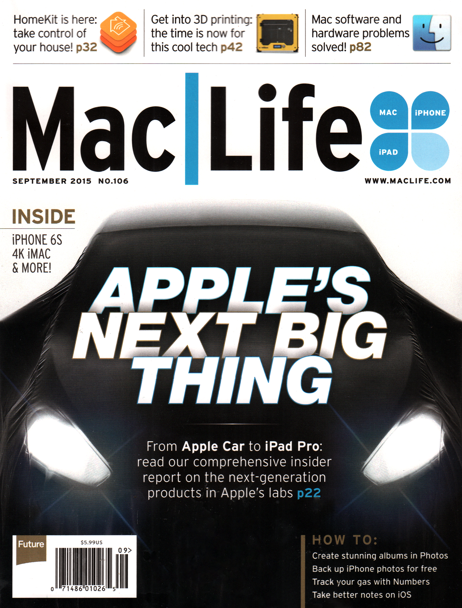 Mac-|-Life September 01, 2015 Issue Cover