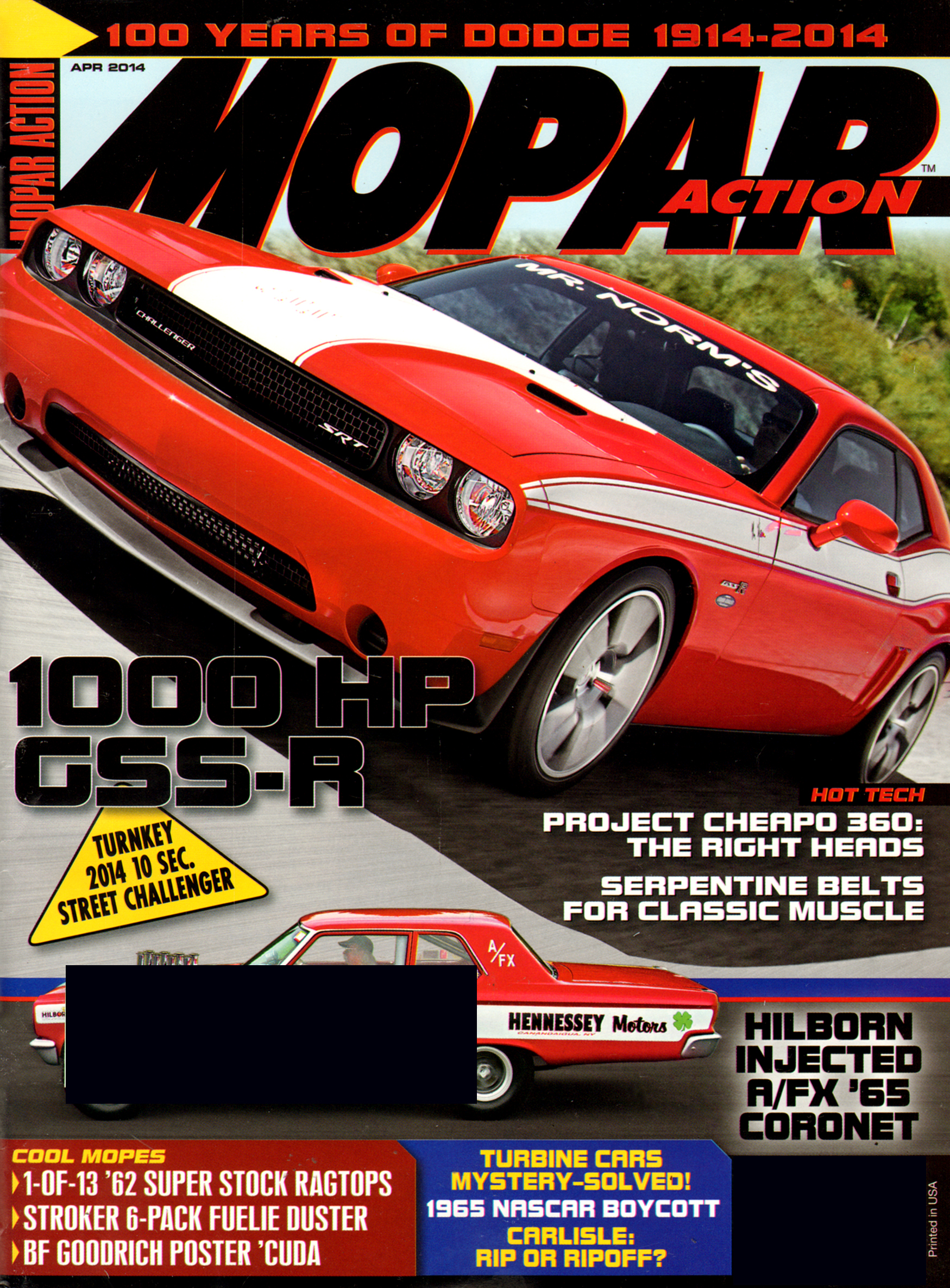 Mopar-Action April 01, 2014 Issue Cover