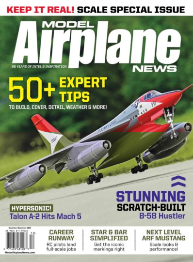 Model Airplane News November 01, 2025 Issue Cover