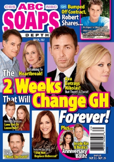 ABC Soaps In Depth September 25, 2017 Issue Cover