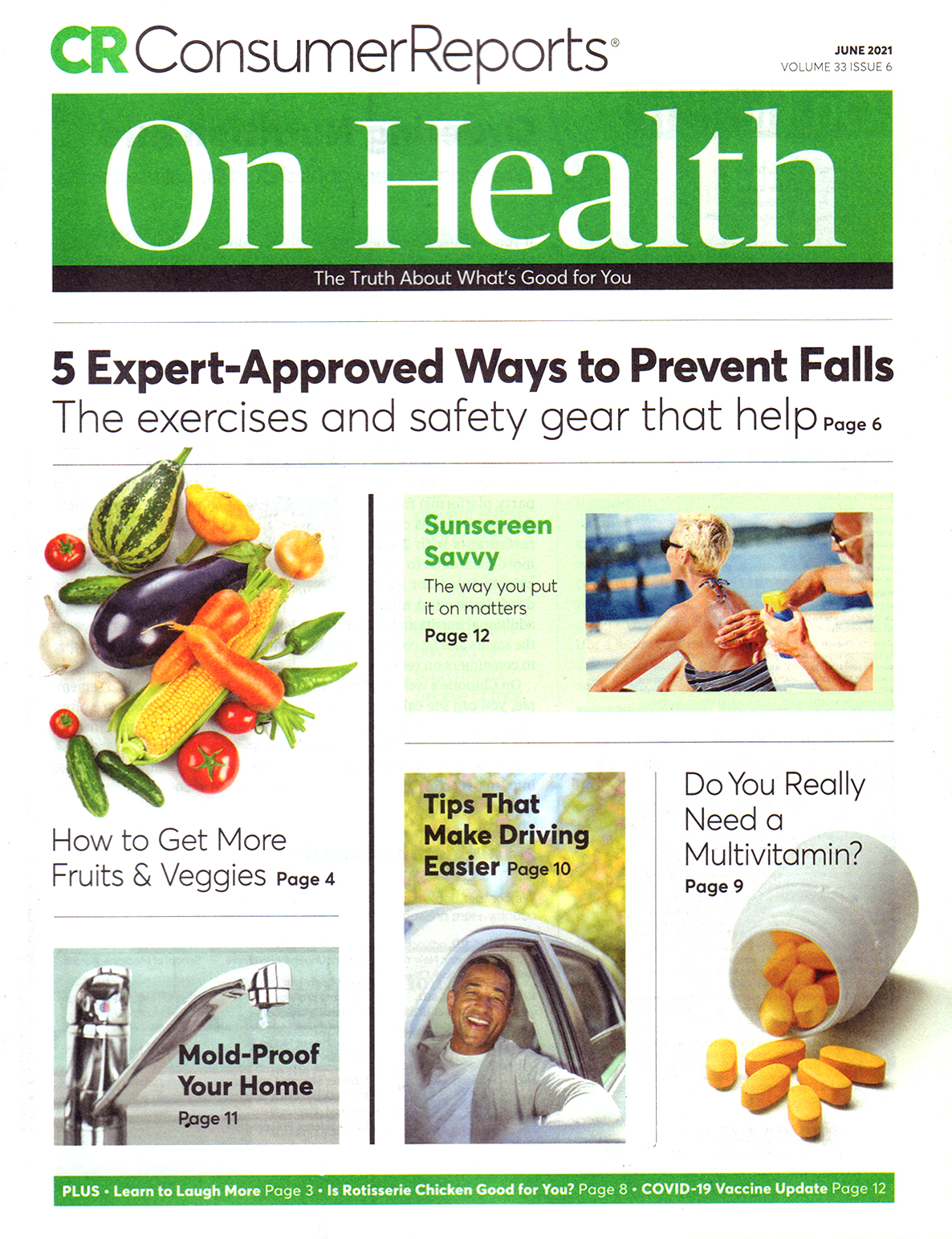 Consumer-Reports-On-Health June 01, 2021 Issue Cover