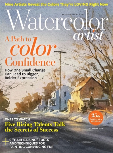 Watercolor Artist November 01, 2018 Issue Cover