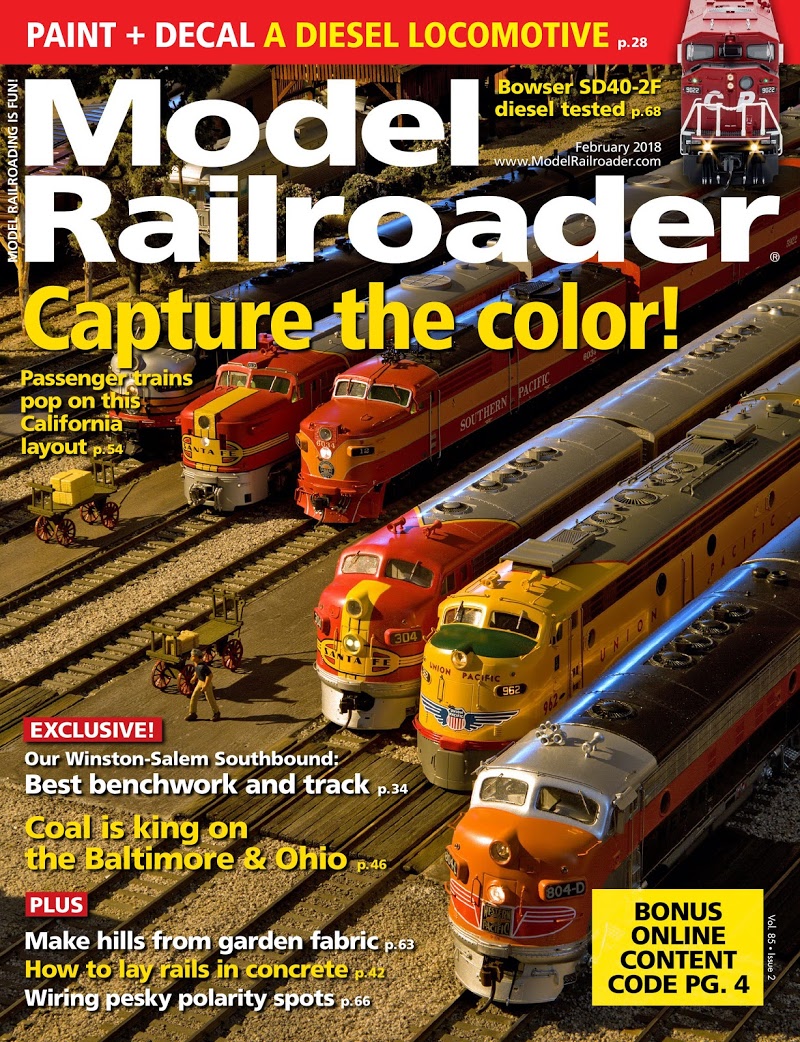 Model-Railroader February 01, 2018 Issue Cover