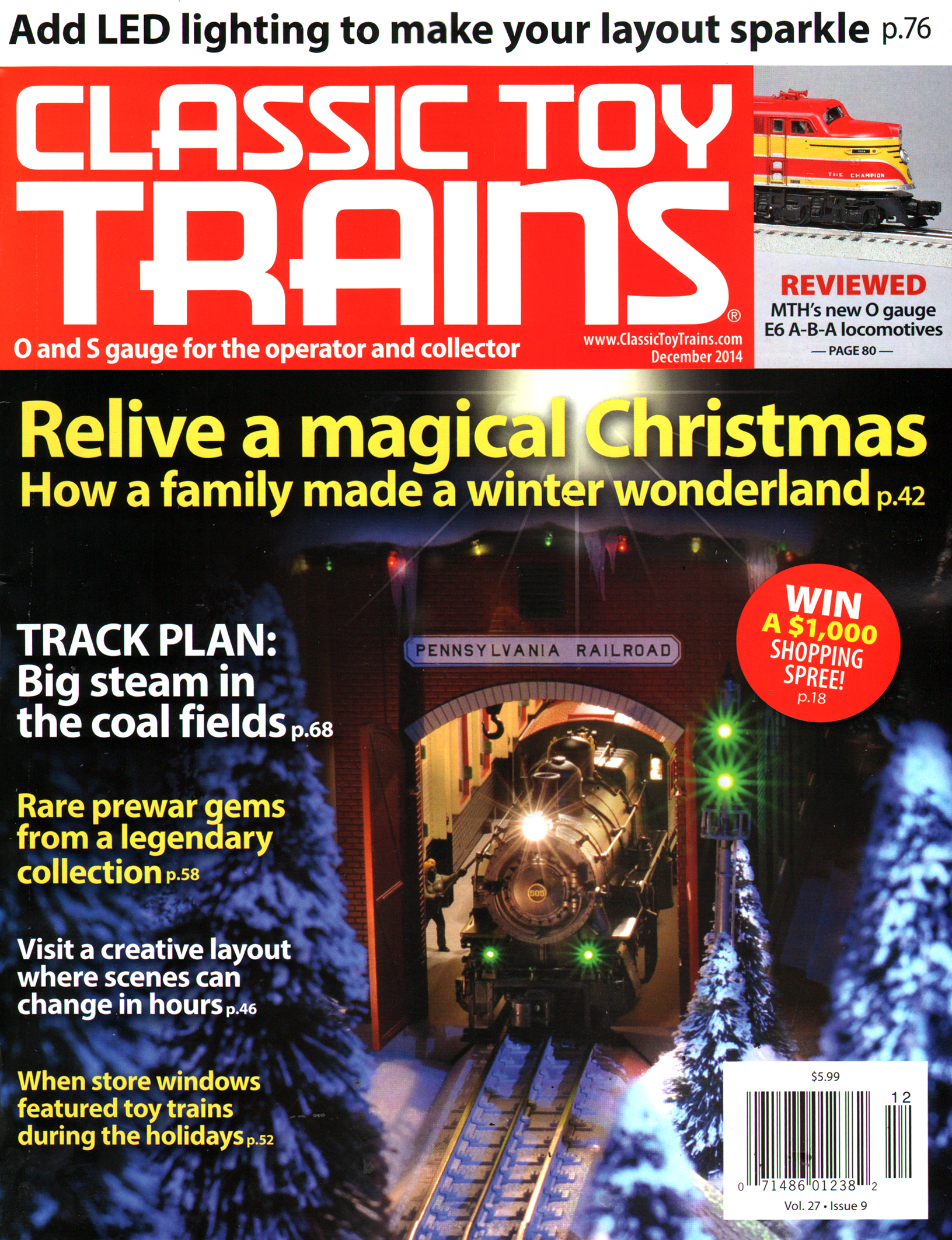 Classic-Toy-Trains December 01, 2014 Issue Cover