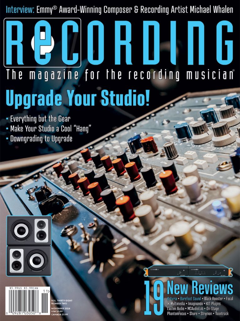 Recording-Magazine November 01, 2024 Issue Cover