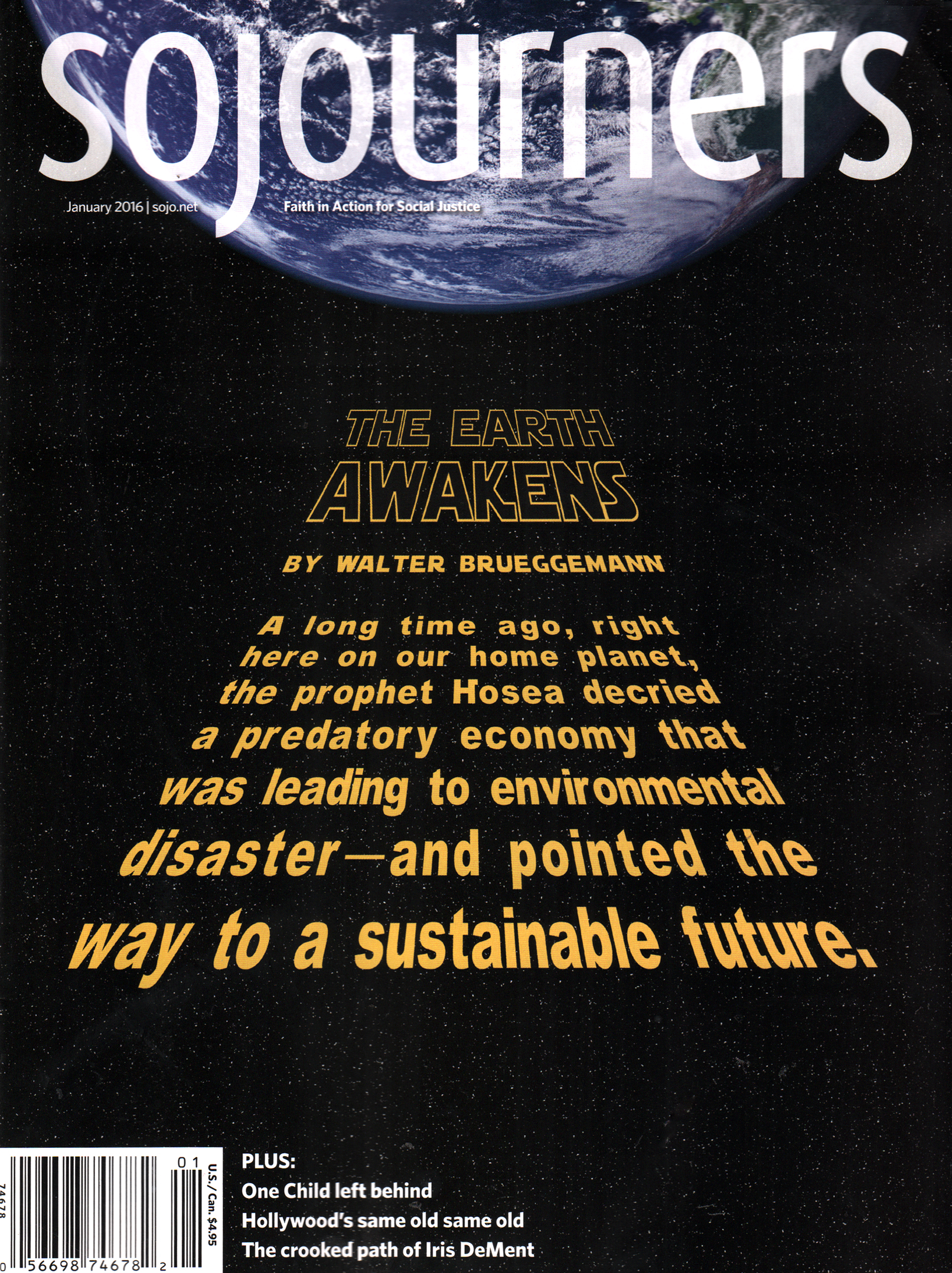 Sojourners January 01, 2016 Issue Cover