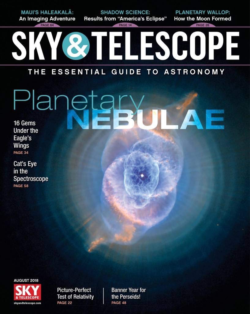 Sky-and-Telescope August 01, 2018 Issue Cover