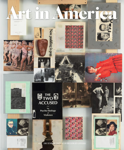 Art-In-America December 01, 2017 Issue Cover