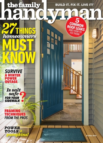 The Family Handyman October 01, 2018 Issue Cover