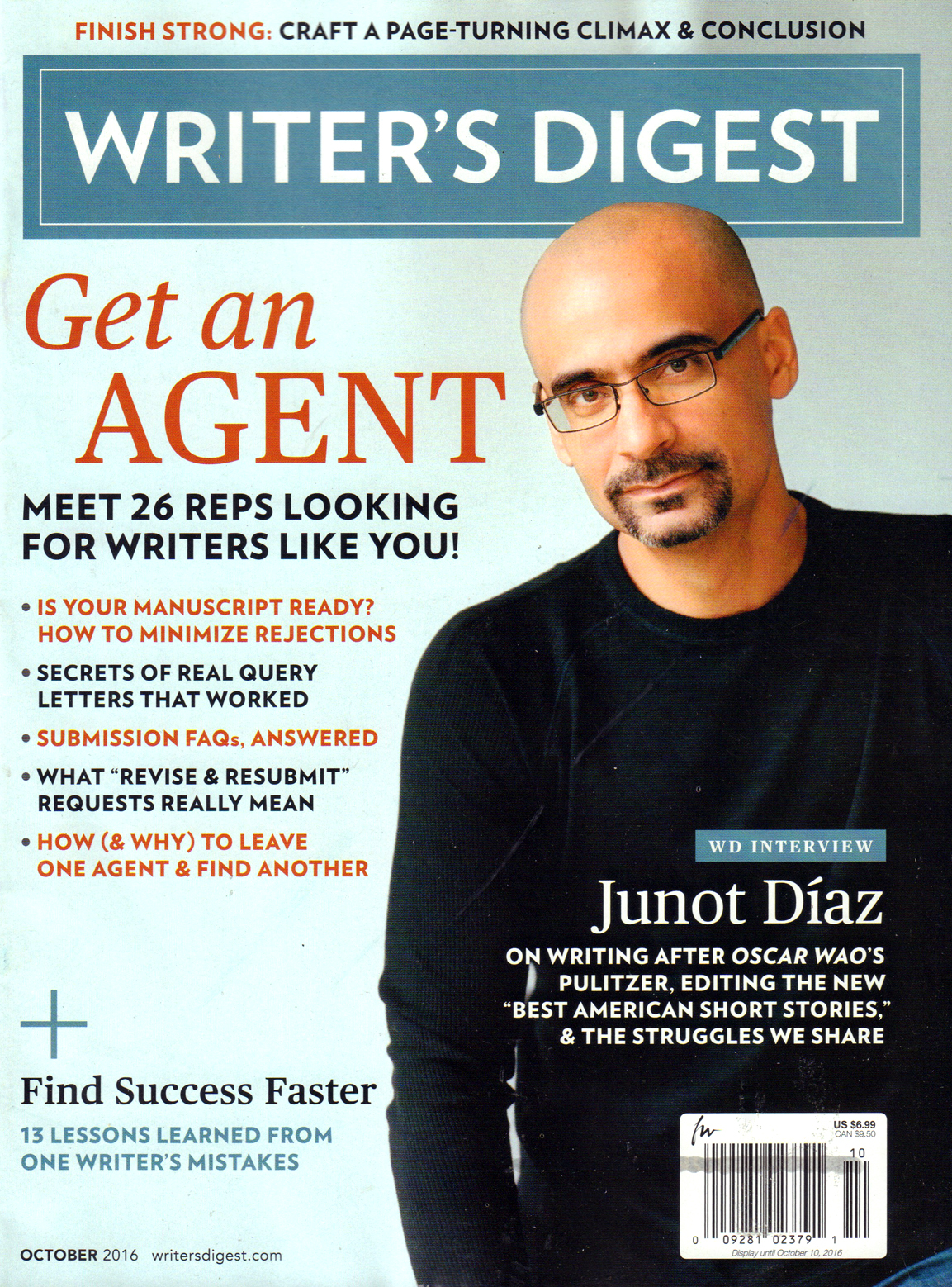 Writers-Digest October 01, 2016 Issue Cover