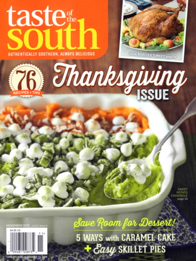 Taste of the South November 01, 2016 Issue Cover