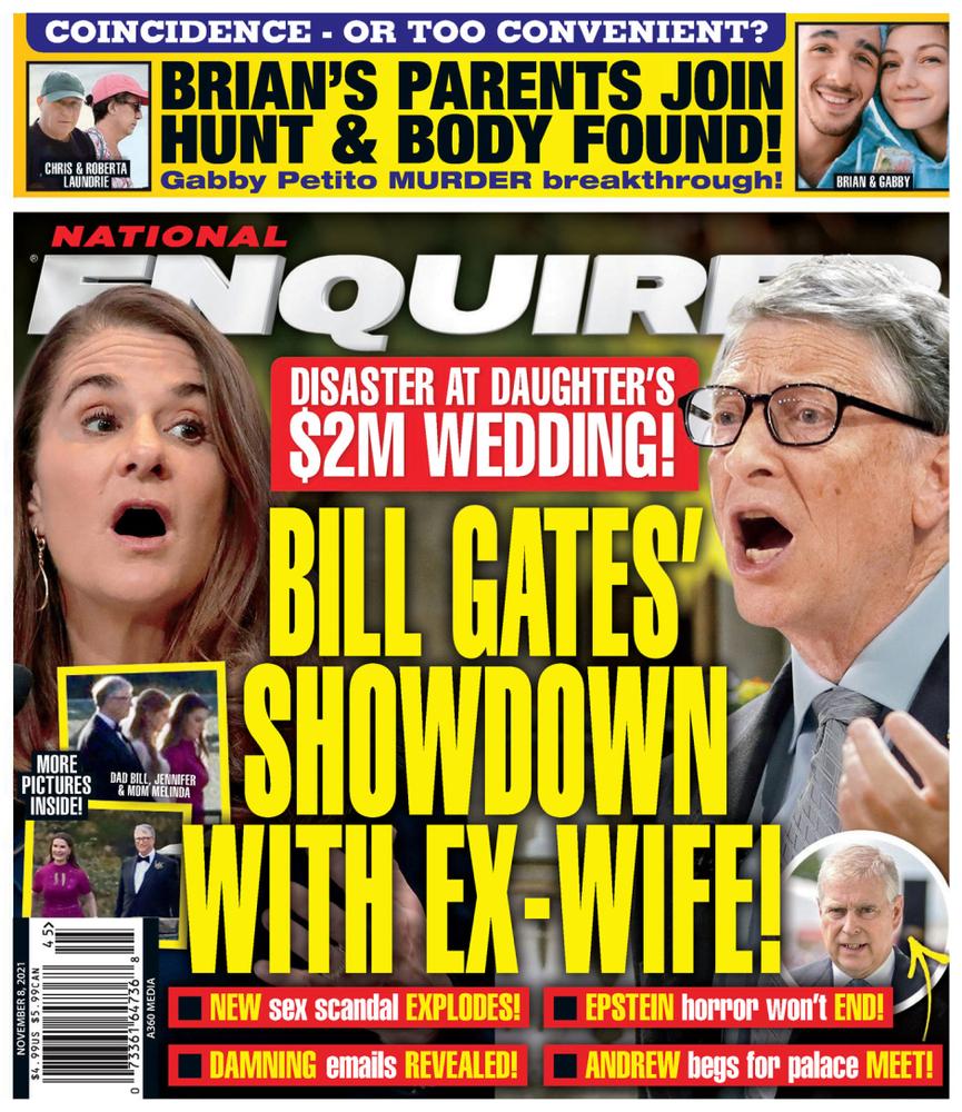 National-Enquirer November 08, 2021 Issue Cover