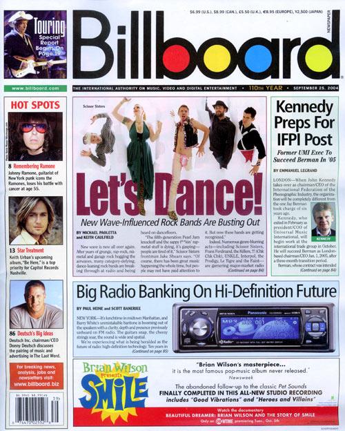 Billboard September 28, 2004 Issue Cover