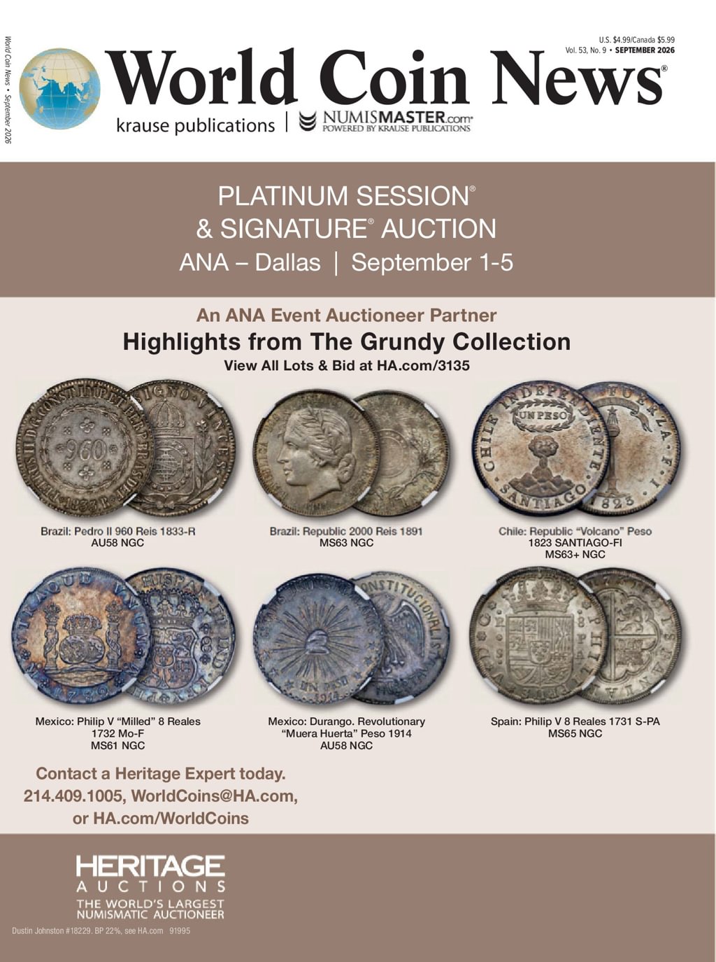 World Coin News September 01, 2026 Issue Cover