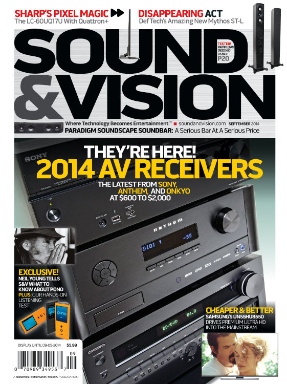 Sound-and-Vision September 01, 2014 Issue Cover
