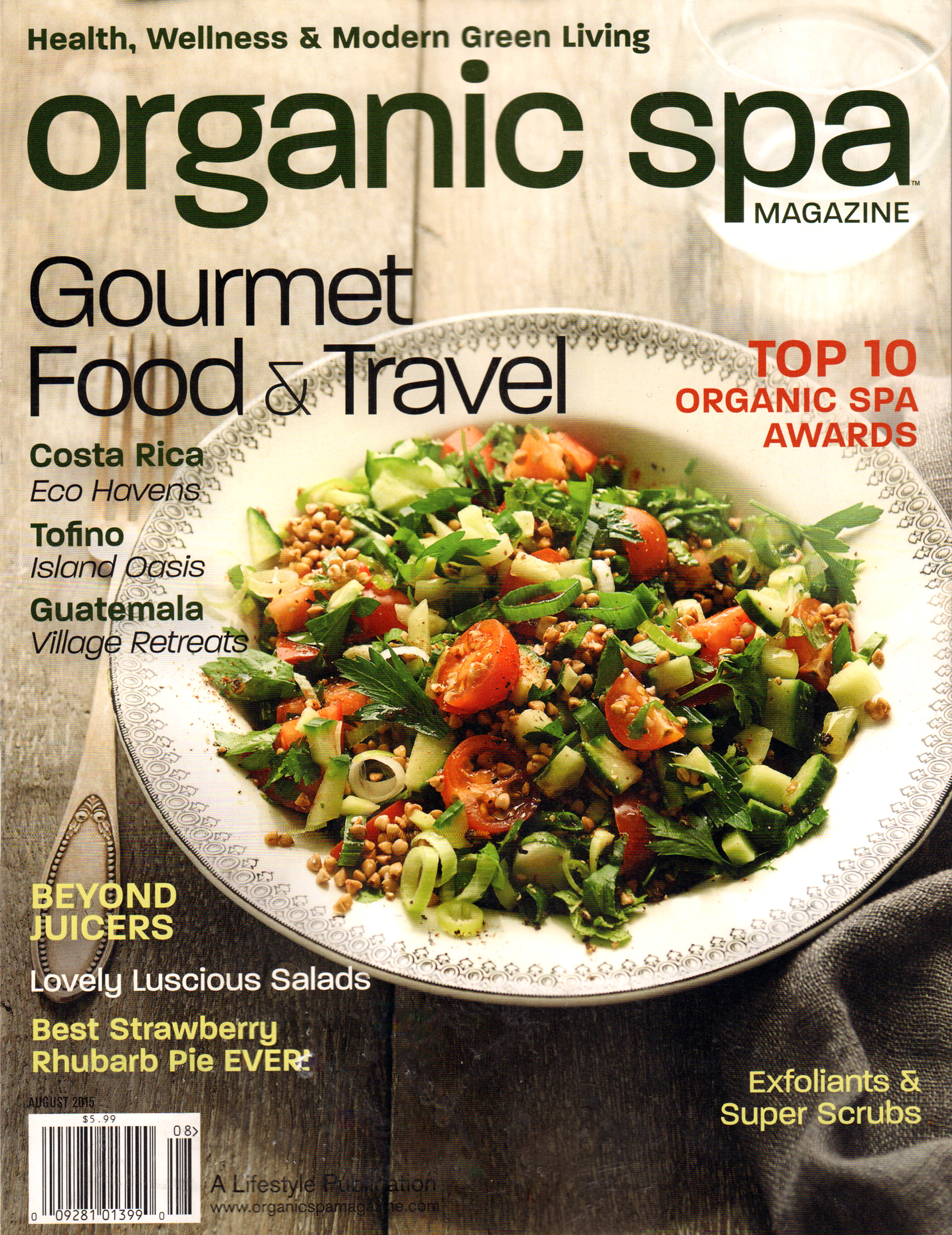 Organic-Spa August 01, 2015 Issue Cover