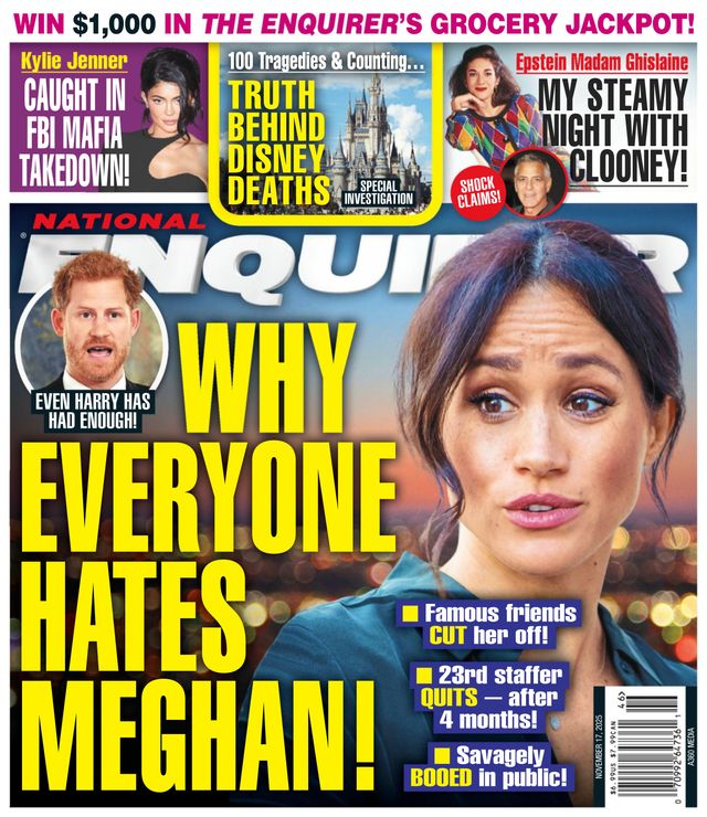 National-Enquirer November 17, 2025 Issue Cover
