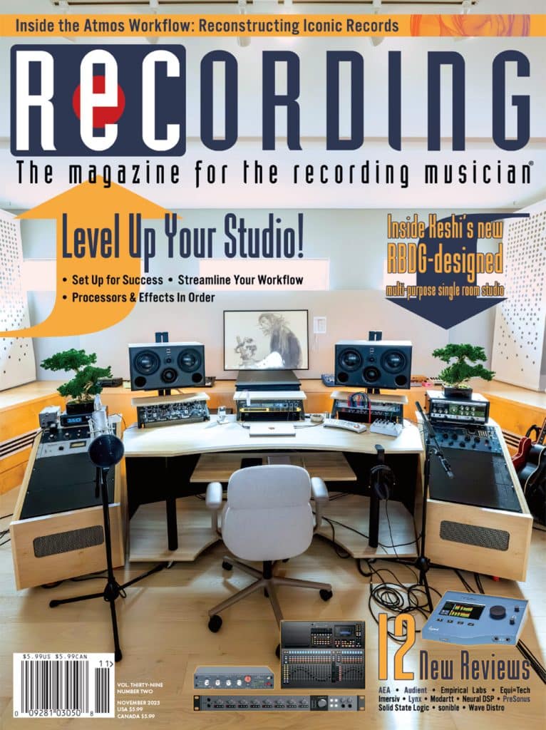 Recording-Magazine November 01, 2025 Issue Cover