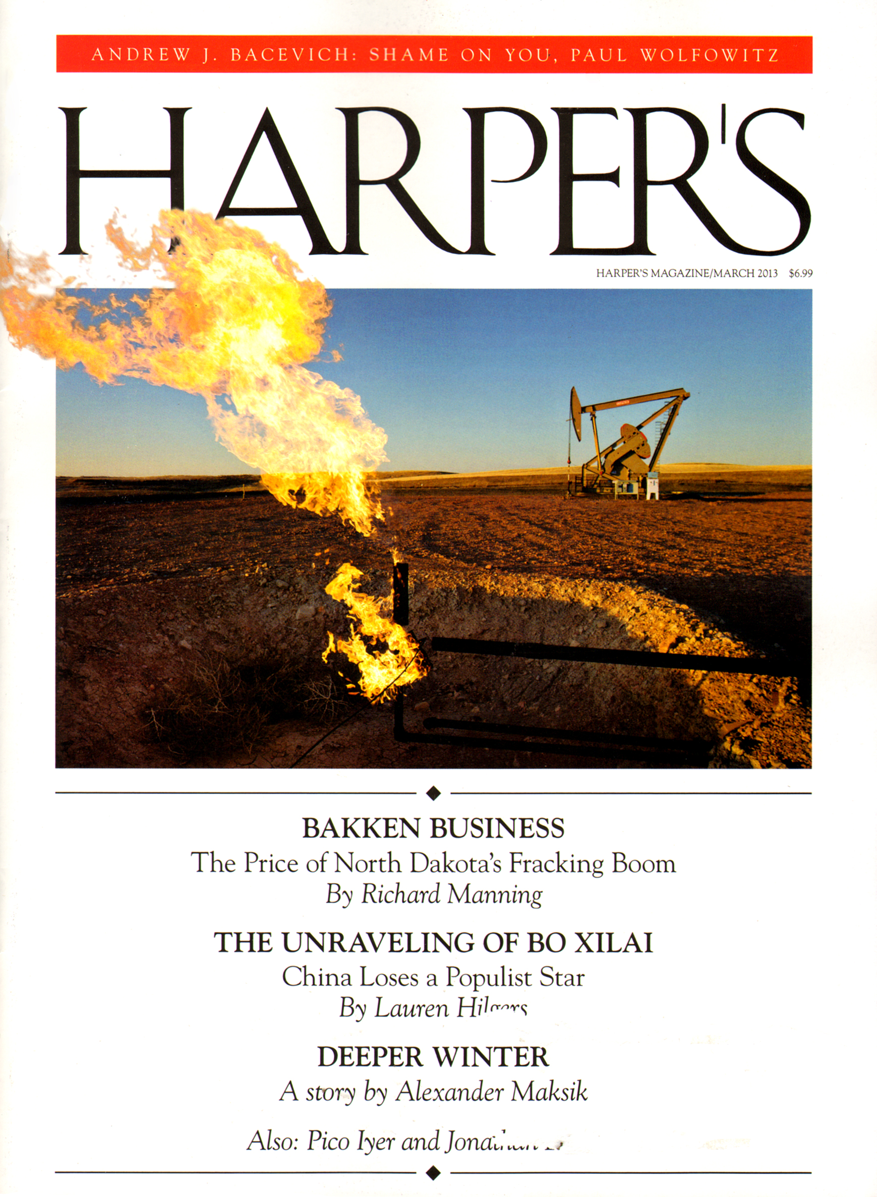 Harpers March 01, 2013 Issue Cover