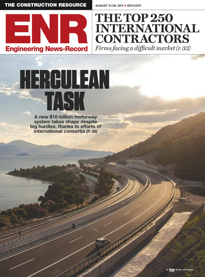 Engineering-News-Record August 21, 2017 Issue Cover