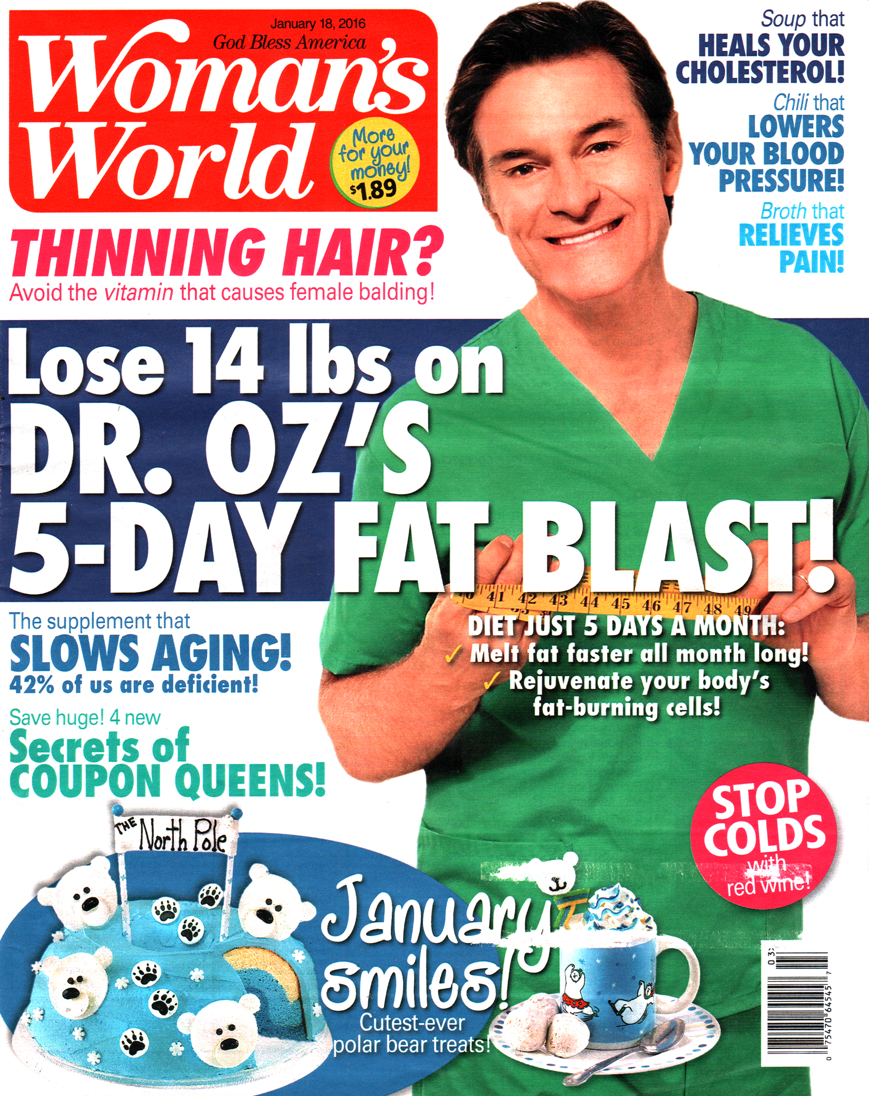 Womans-World January 18, 2016 Issue Cover