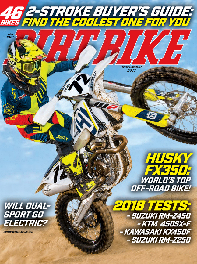 Dirt-Bike November 01, 2017 Issue Cover