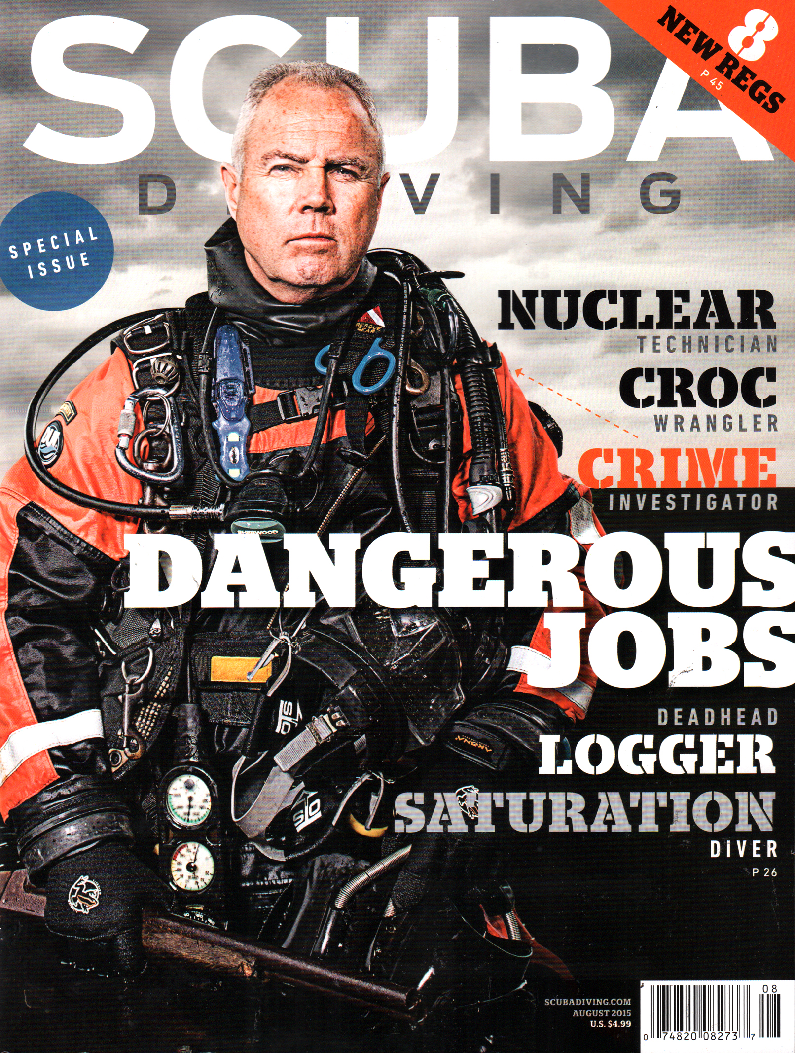 Scuba-Diving August 01, 2015 Issue Cover